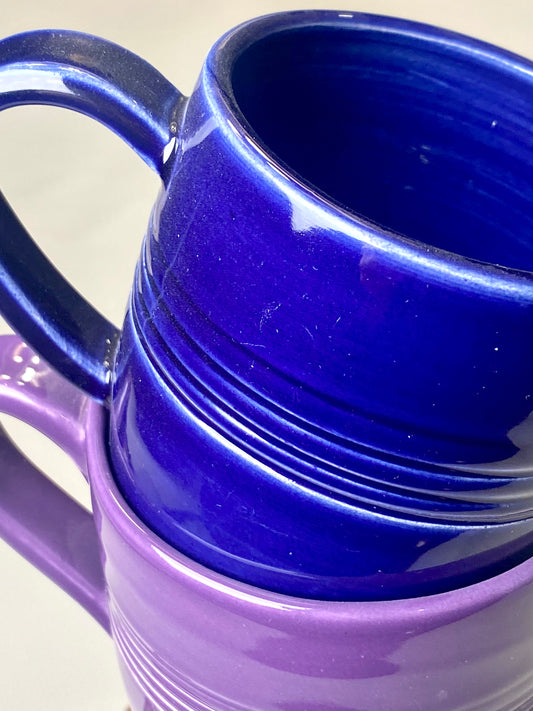 Purple and Blue Mug Set
