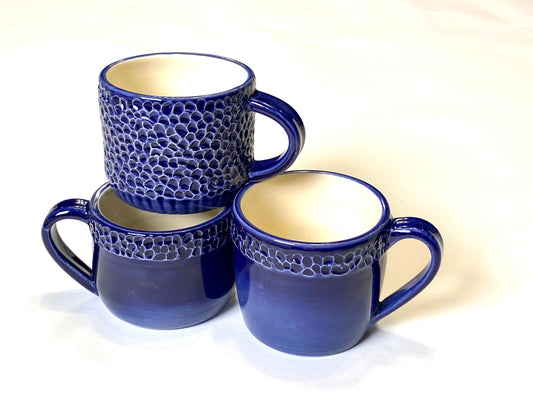 Blue Daisy Mug Set