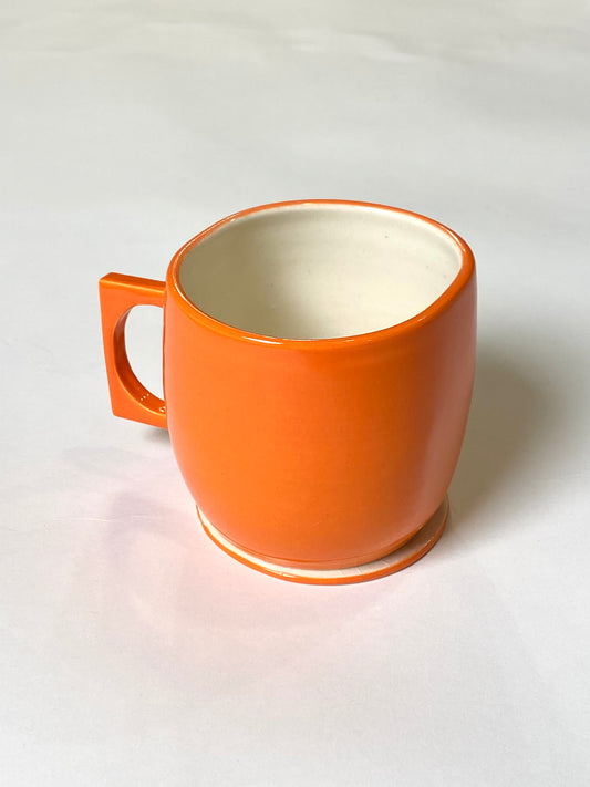 Orange Mug and Saucer